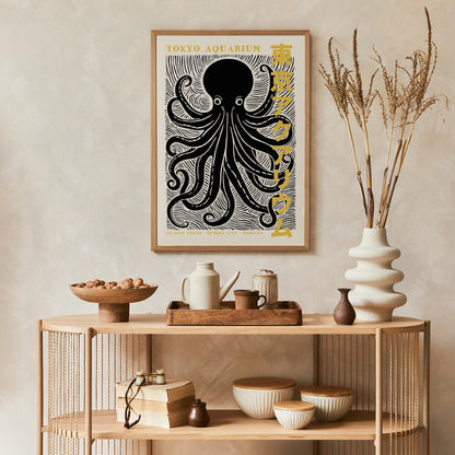 Tokyo Aquarium Octopus Poster