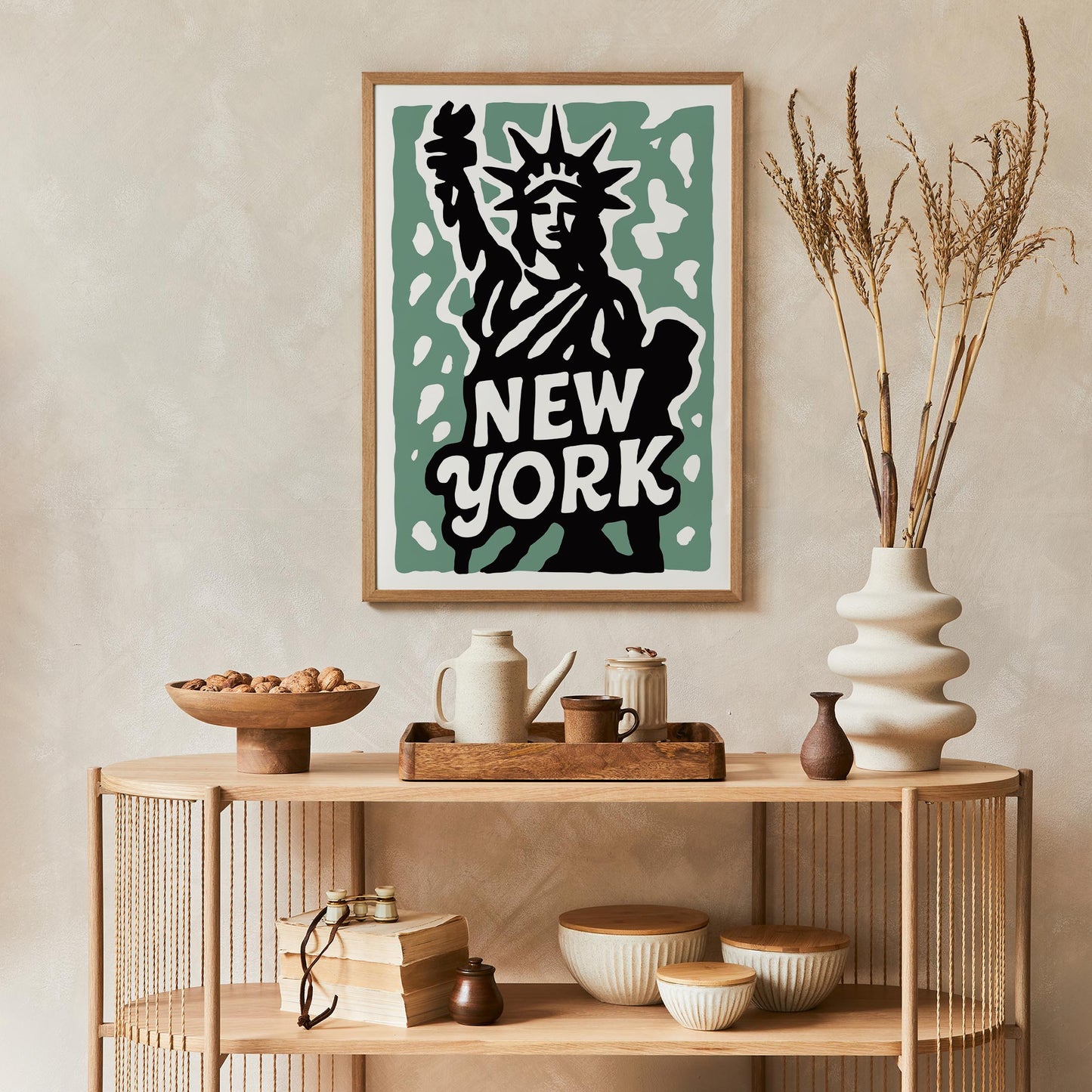 New York Statue Print