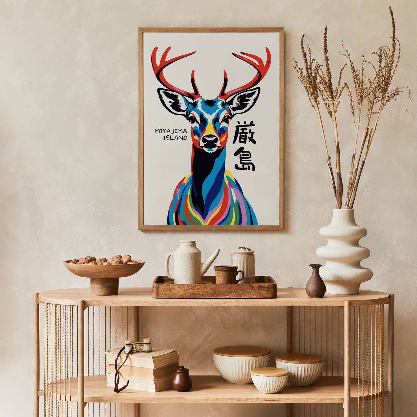 Miyajima Island Deer Poster