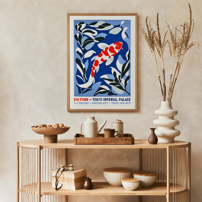 Koi Pond Poster Print