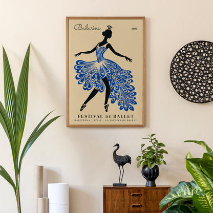 Barcelona Ballet Festival Poster - Dance Wall Art Print