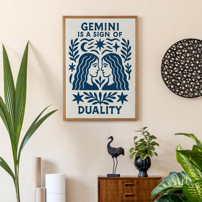 Gemini Duality Poster Print