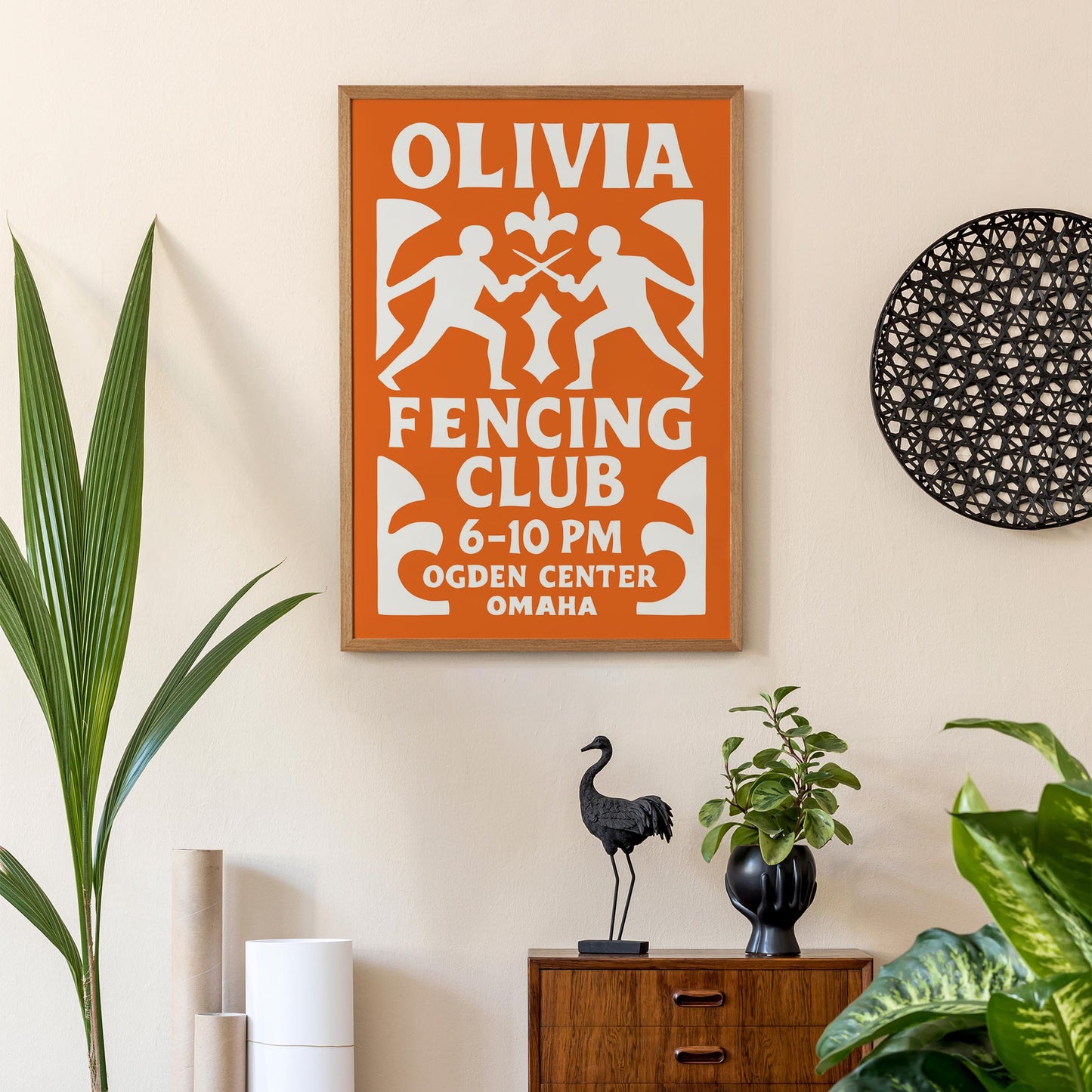 Olivia Fencing Club Poster