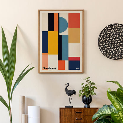 Geometric Colorful Bauhaus Poster
