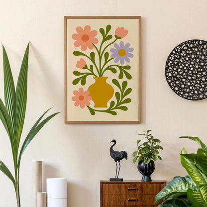 Flower Bouquet Wall Art – Nature Print Poster