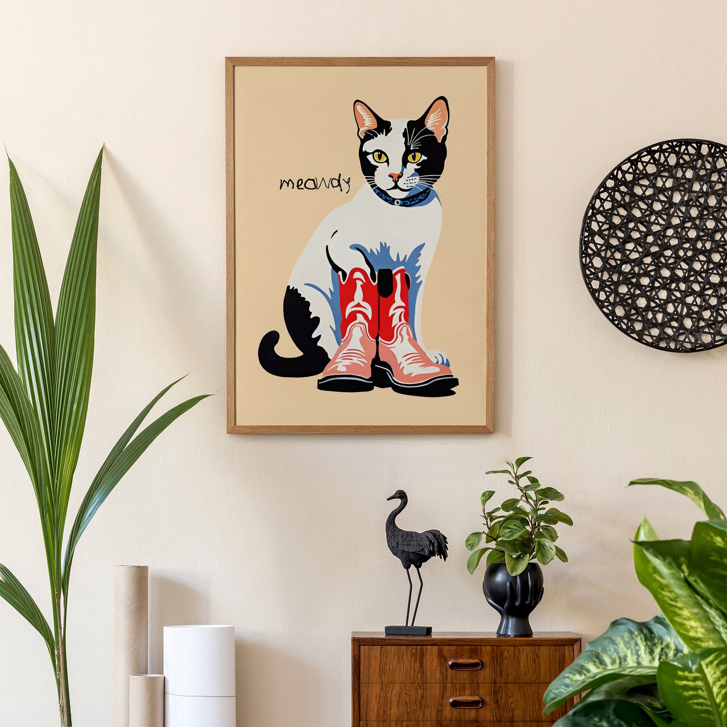 Meowdy - Cute Cat Poster