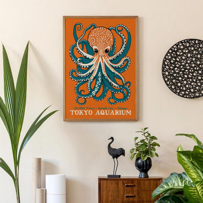 Tokyo Aquarium Octopus Poster