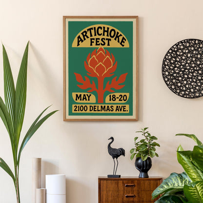Artichoke Fest Wall Art Print