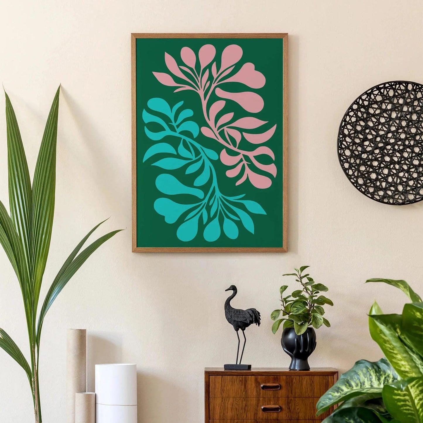 Shapes Botanique Eclectic Art Print