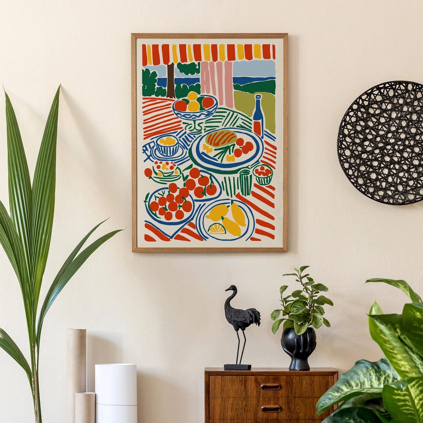 Picnic Italian Art Print 2025