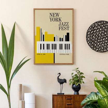 New York Jazz Fest 1998 Wall Art Poster