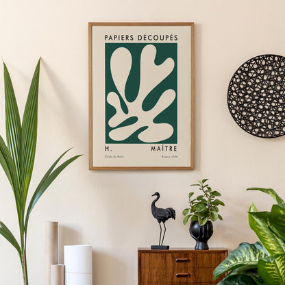Master of Cut Outs Green Leaf Poster