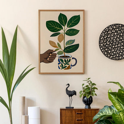 Ground Coffee Wall Art Print