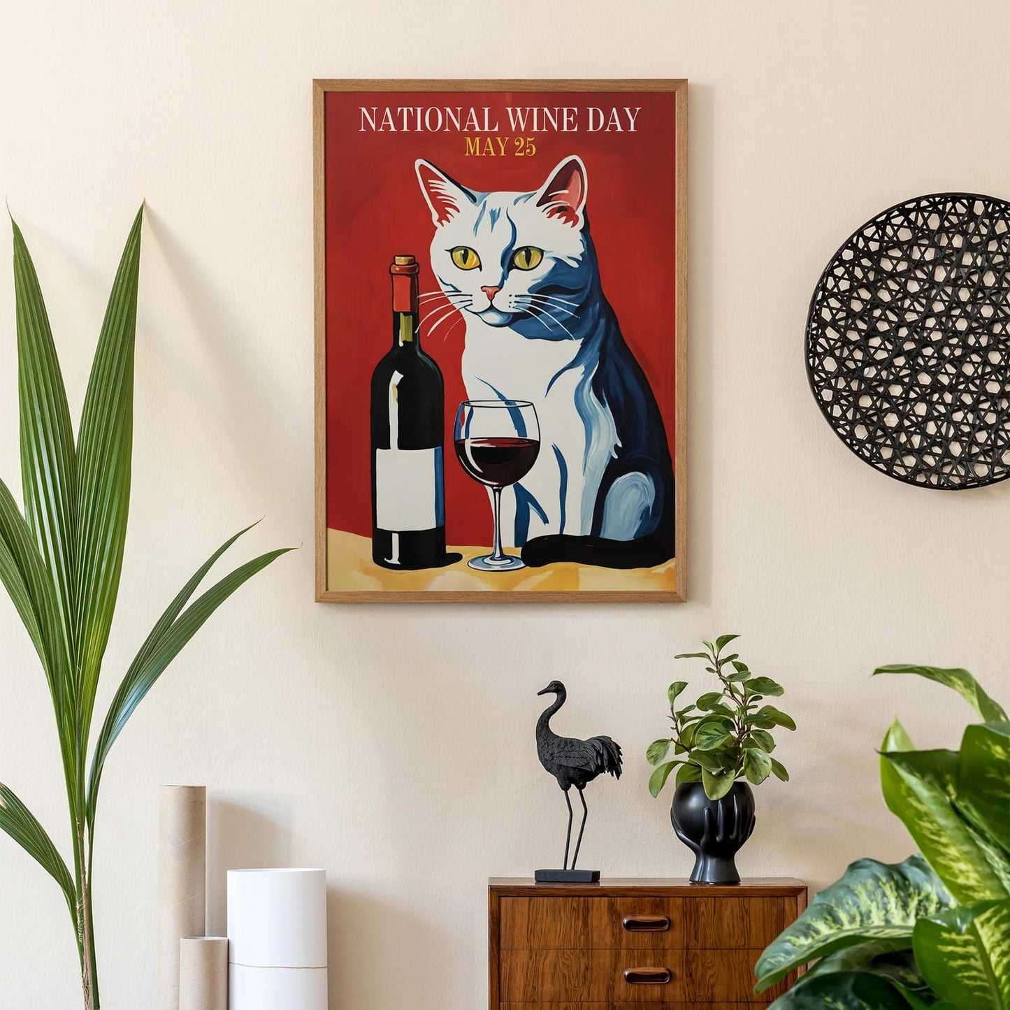 National Wine Day Cute Poster