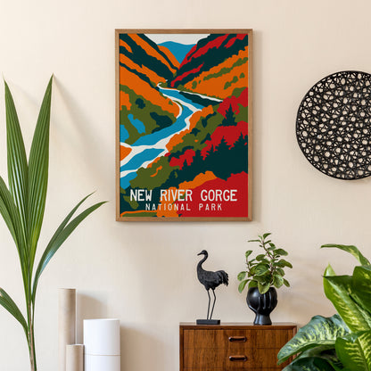 New River Gorge Travel Poster