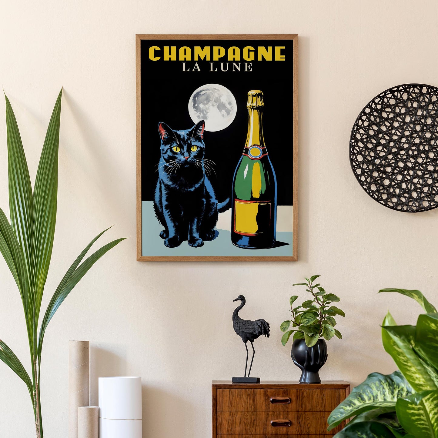 Champagne La Lune Print