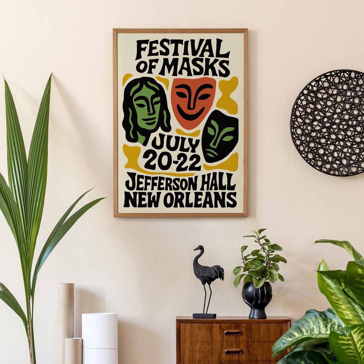 Festival of Masks Wall Art