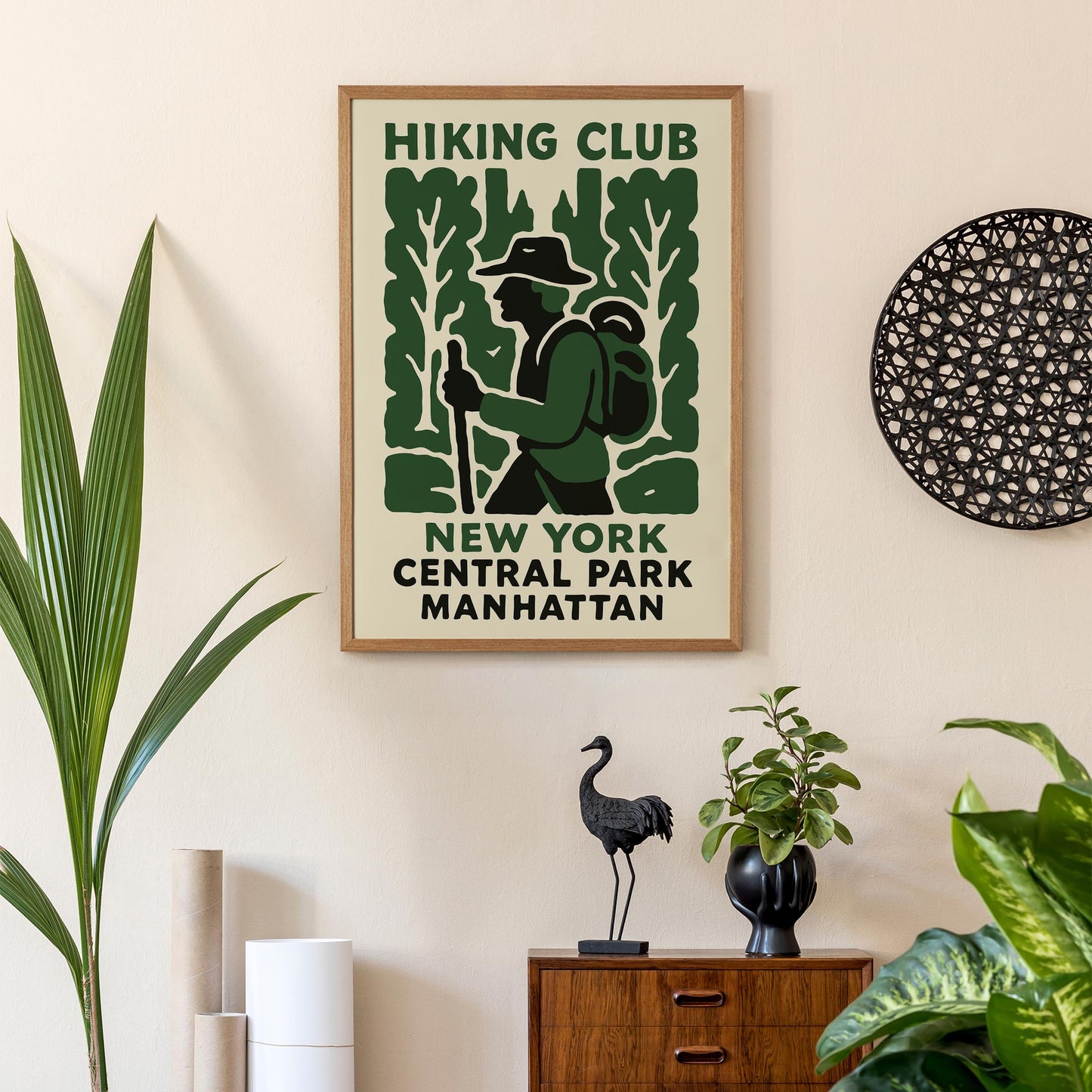 Hiking Club Central Park Poster