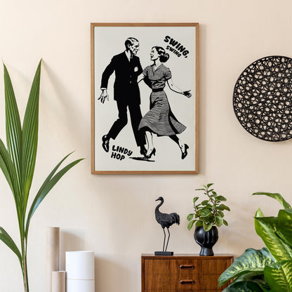 Swing Lindy Hop Wall Art
