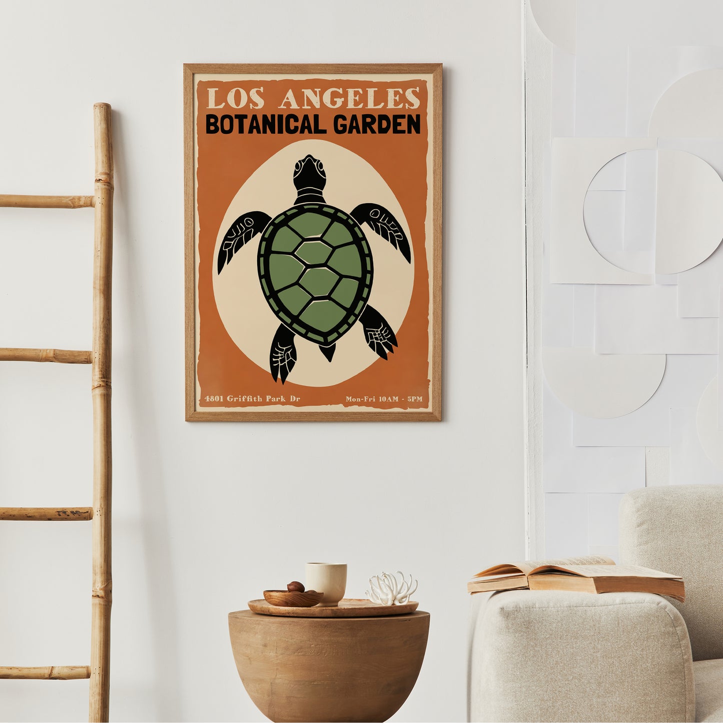 Los Angeles Botanical Garden Retro Poster