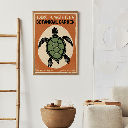 Los Angeles Botanical Garden Retro Poster