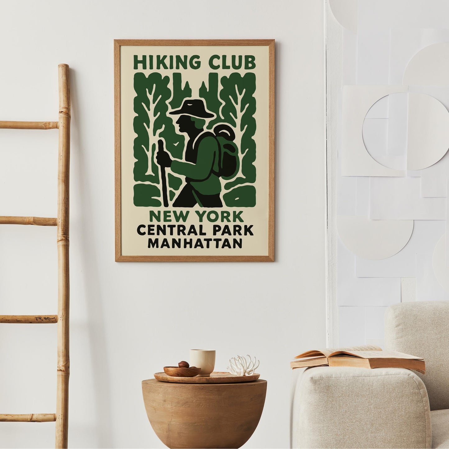 Hiking Club Central Park Poster