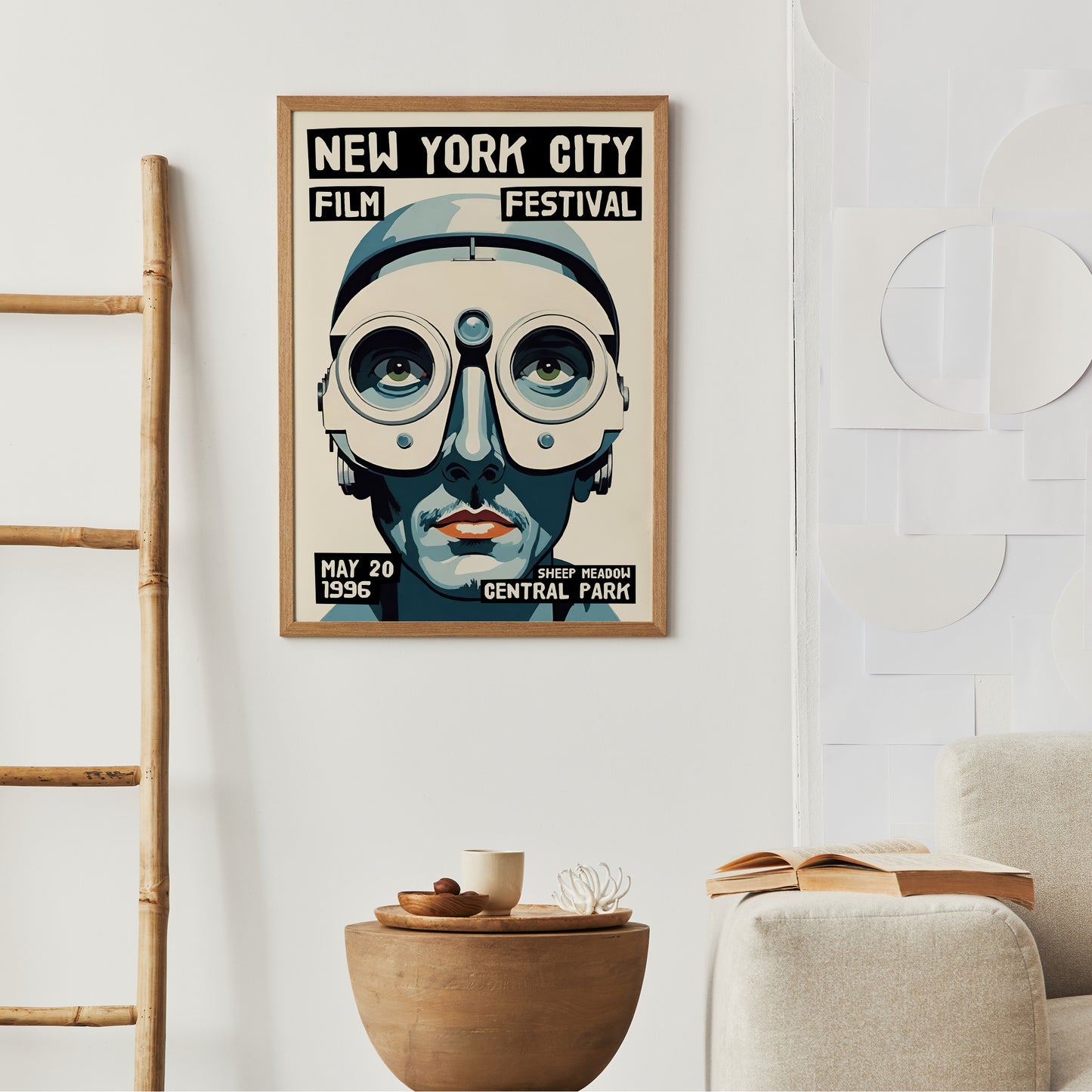 NYC Film Festival Robot Face Poster