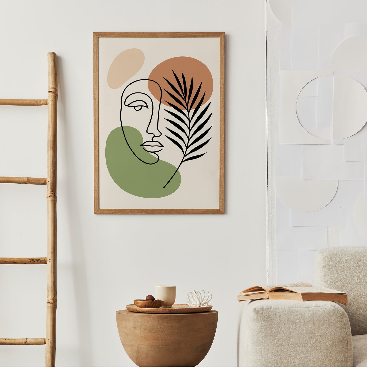 Minimalist Aesthetic Line Art Nature Print