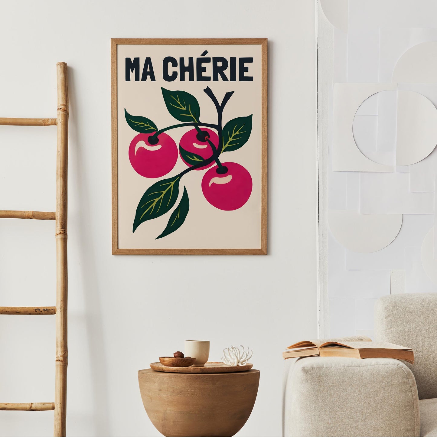 Ma Cherie Cherry Art Print Poster