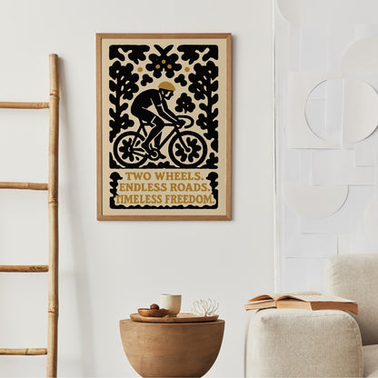 Cycling Freedom Poster Print