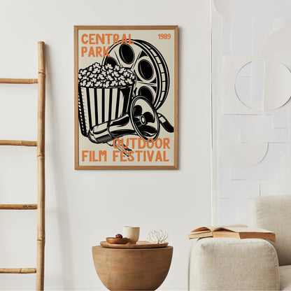 Central Park Film Festival Vintage Poster