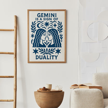 Gemini Duality Poster Print