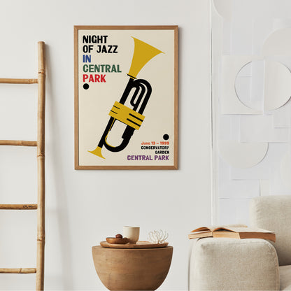 Central Park 1999 Jazz Festival Poster