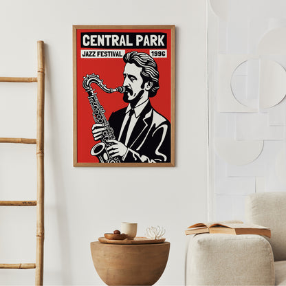 Central Park Jazz Festival 1996 Poster