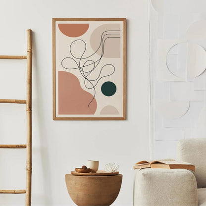 Neutral Aesthetic Line Art Print 2025