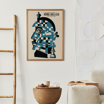 Nerima Chess Club Abstract Art Print