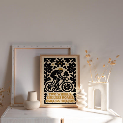 Cycling Freedom Poster Print