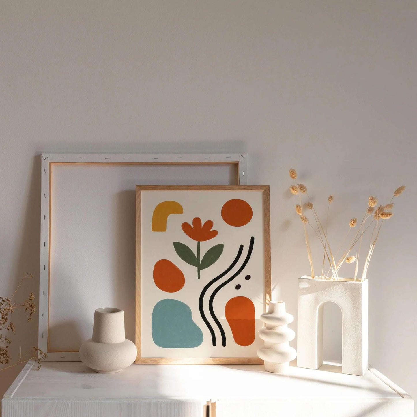 Retro Abstract Print - Minimalist Home Decor
