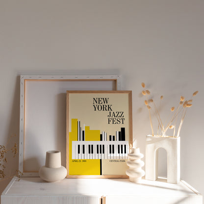 New York Jazz Fest 1998 Wall Art Poster