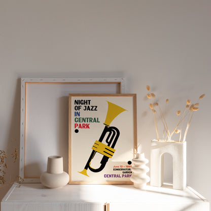 Central Park 1999 Jazz Festival Poster