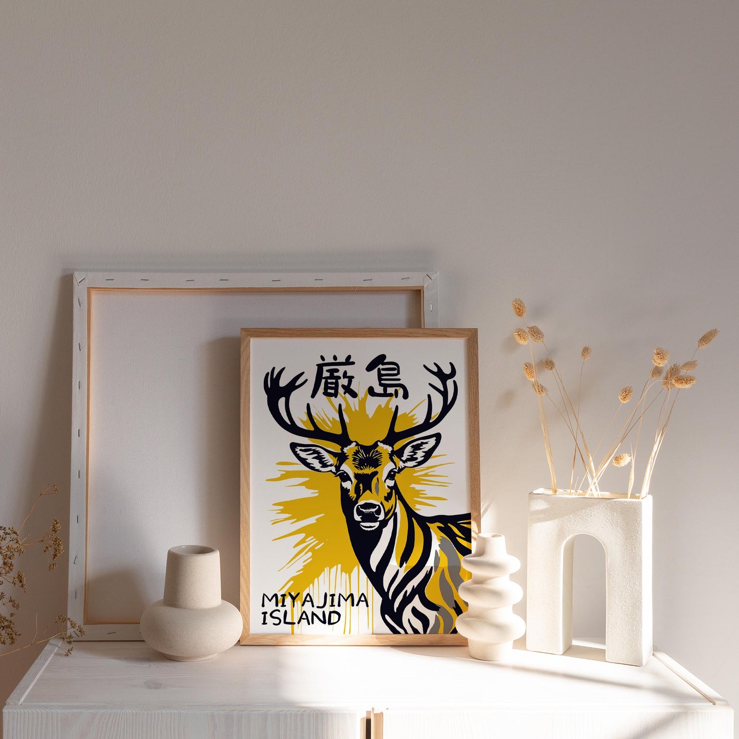 Japanese Miyajima Deer Wall Art