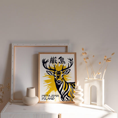 Japanese Miyajima Deer Wall Art