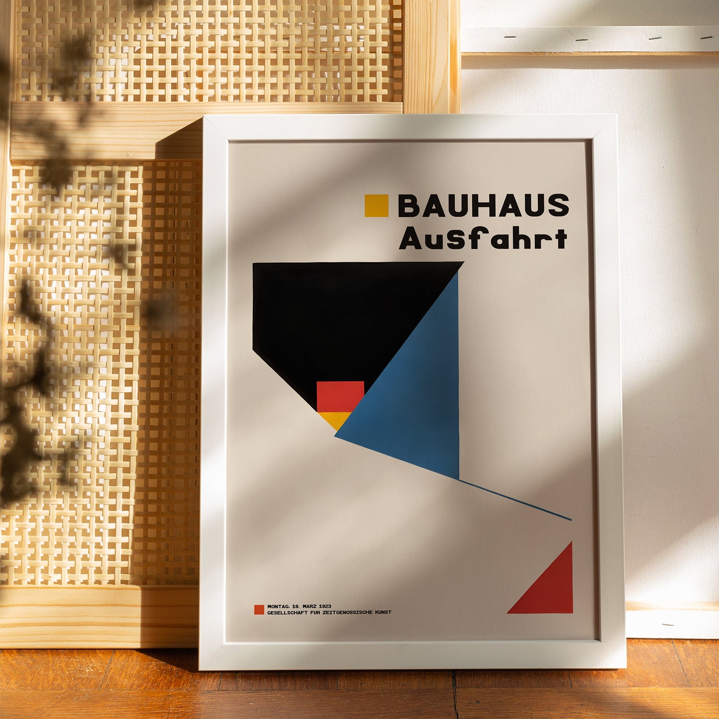 Bauhaus Ausfahrt Minimal Poster