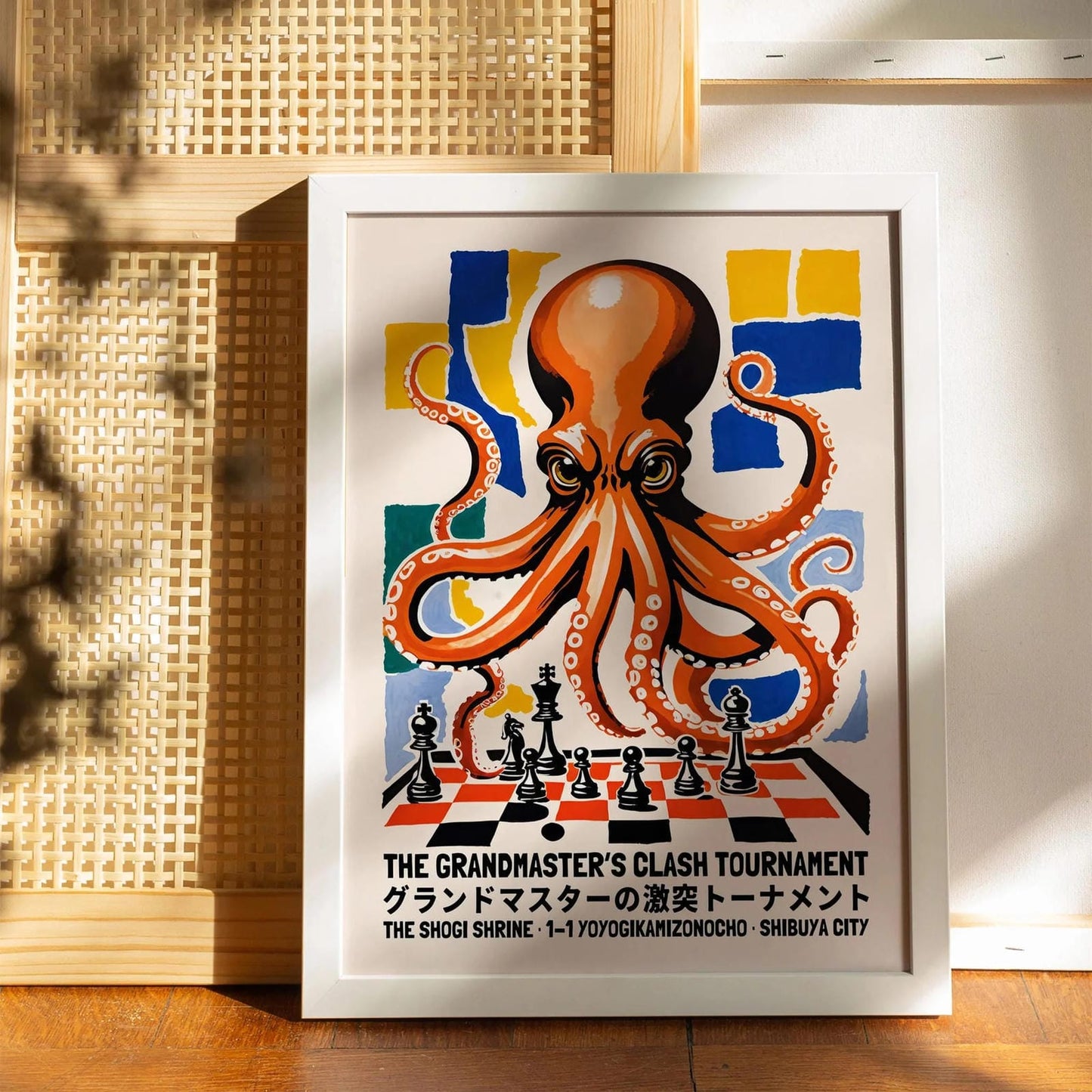 Japanese Chess Octopus Art Print