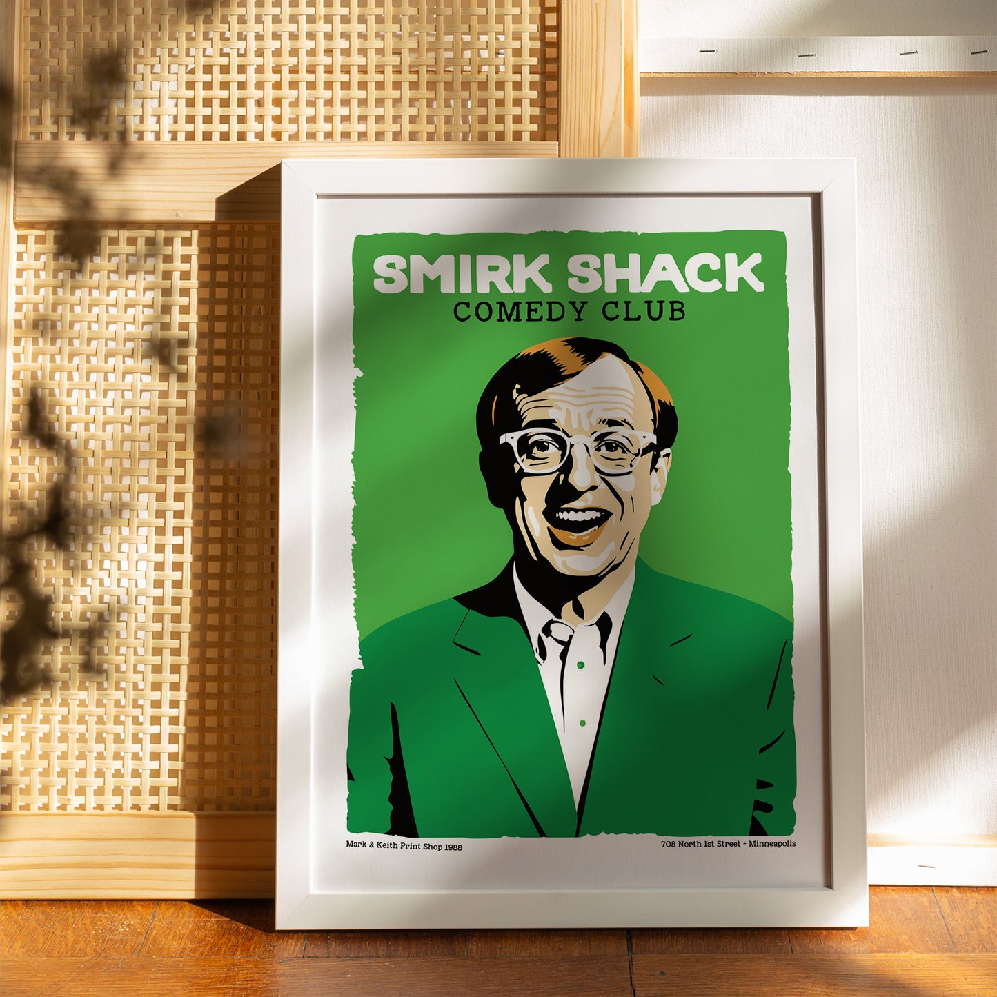 Smirk Shack Comedy Club Vintage Poster