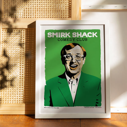Smirk Shack Comedy Club Vintage Poster
