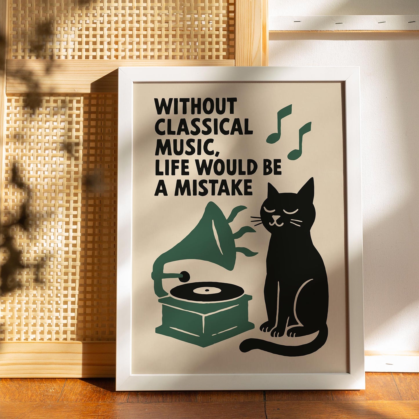 Classical Music Cat Poster