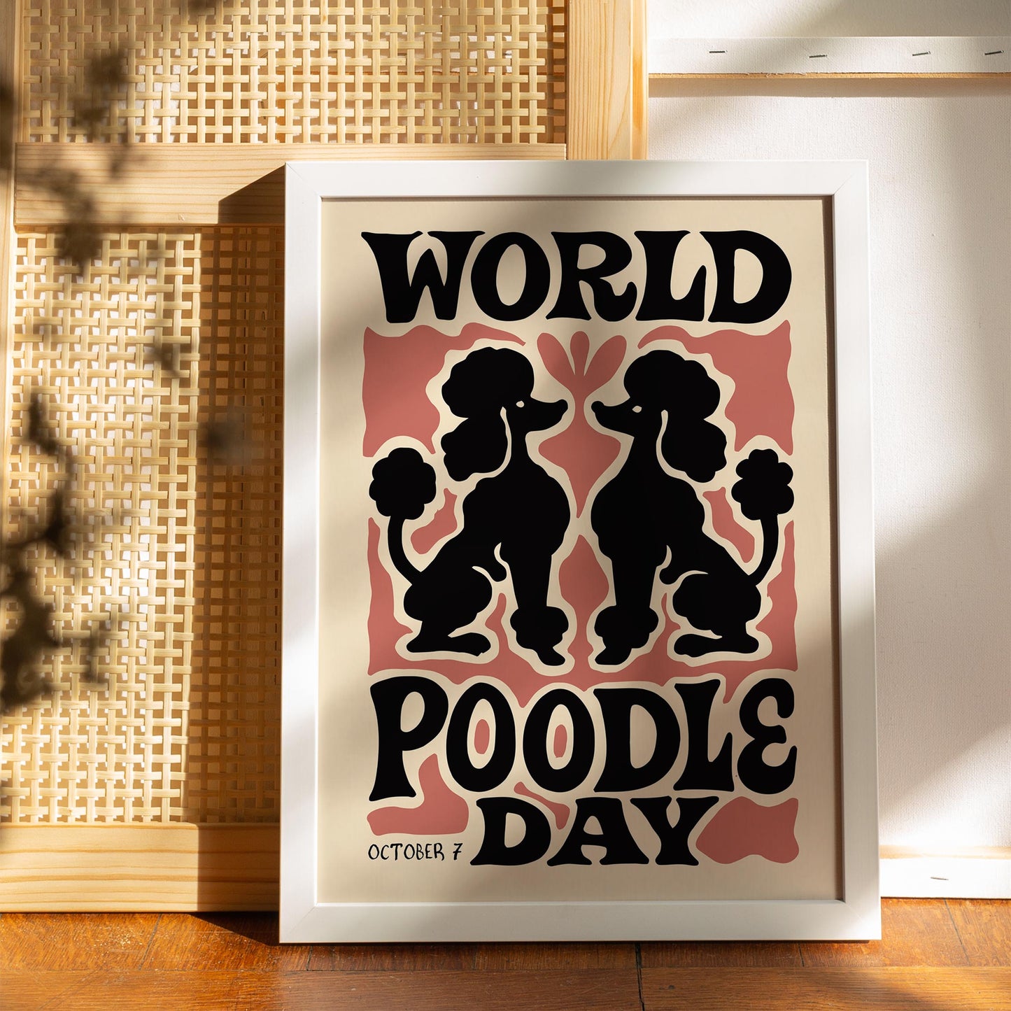 Poodle Day Poster Print
