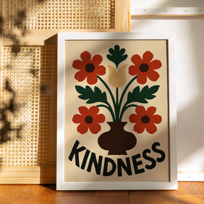 Kindness Flower Poster