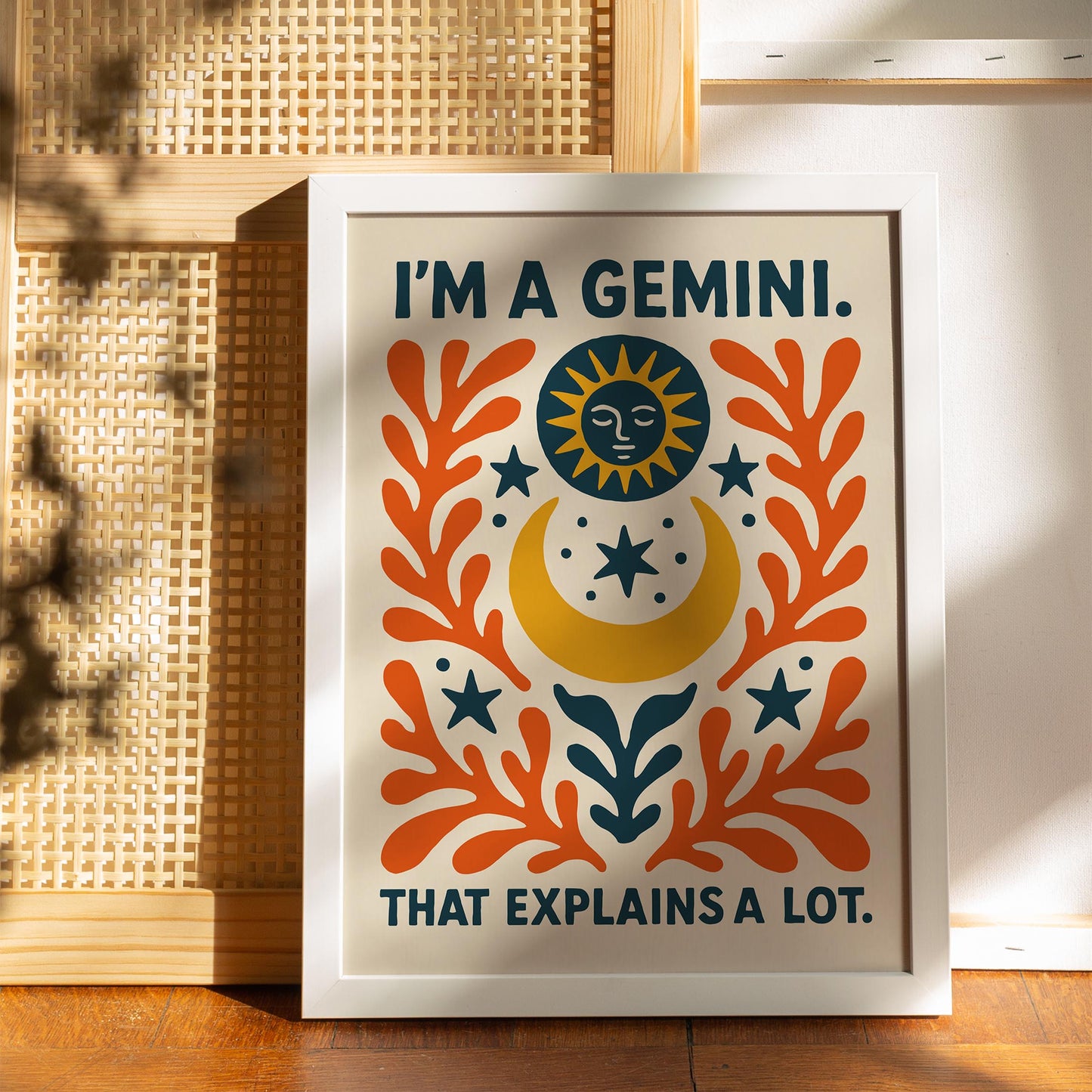 Gemini Zodiac Poster Print